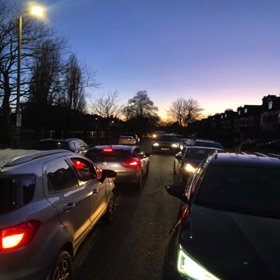 18.01.23 Congestion outside Academy 18.01.23 Congestion outside Academy