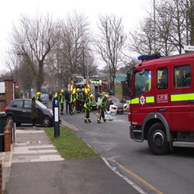 Accident by Gallery House Copers Cope Rd, 2019